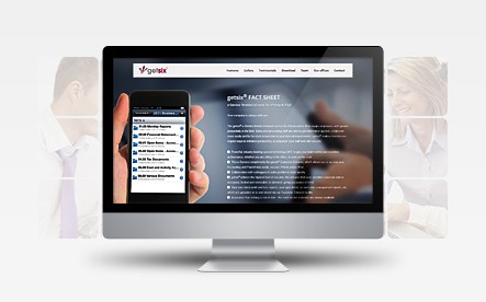 getsix® Mobile Extranet Landing Page