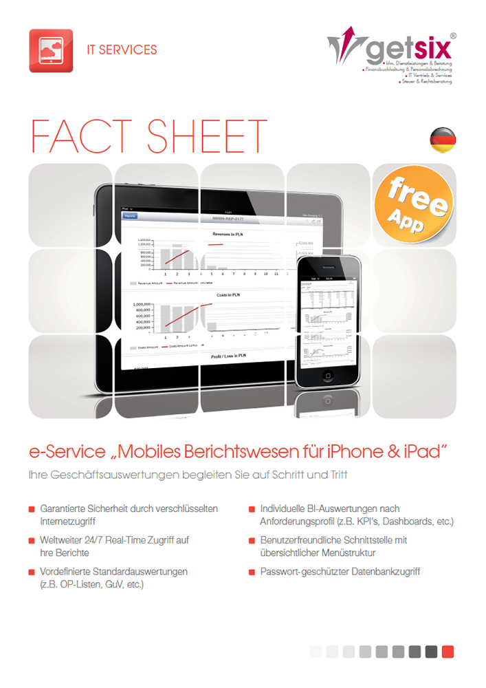 e-Service "Mobiles Berichtswesen für iPhone & iPad"
