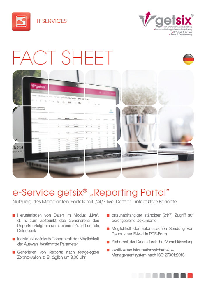 e-Service "Reporting Portal"