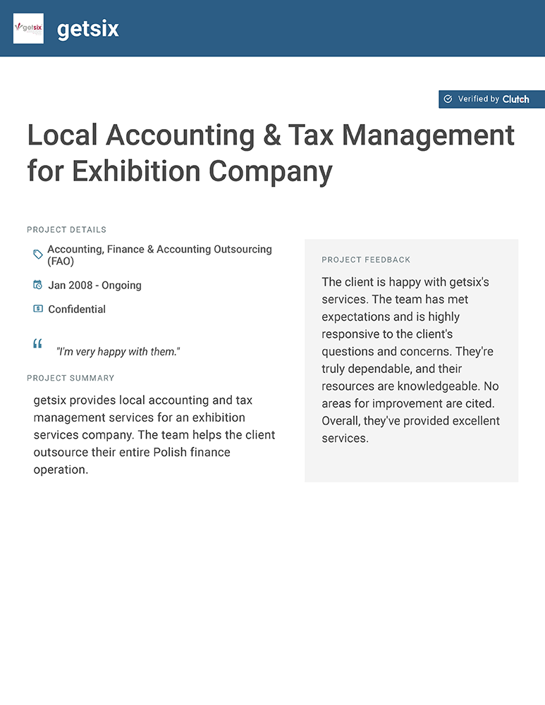 Lokale Buchhaltung und Steuerverwaltung für Messegesellschaften