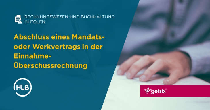 Abschluss eines Mandats- oder Werkvertrags in der Einnahme-Überschussrechnung