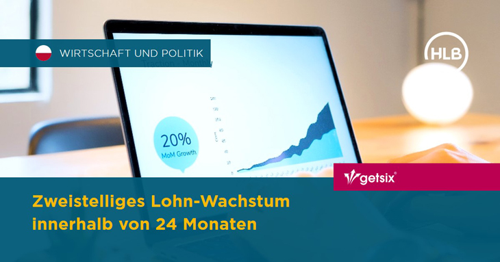 Zweistelliges Lohn-Wachstum innerhalb von 24 Monaten