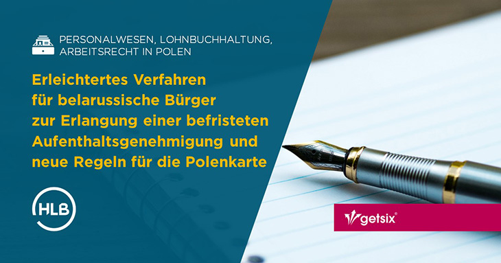 Erleichtertes Verfahren für belarussische Bürger zur Erlangung einer befristeten Aufenthaltsgenehmigung und neue Regeln für die Polenkarte