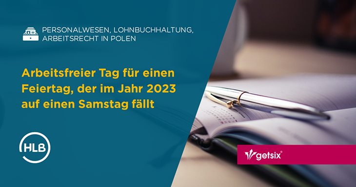 Arbeitsfreier Tag für einen Feiertag, der im Jahr 2023 auf einen Samstag fällt