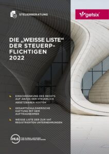 Die "Weisse Liste" der Steuerpflichtigen 2022