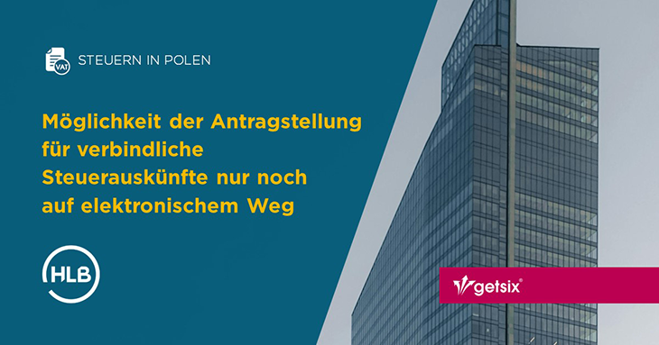 Möglichkeit der Antragstellung für verbindliche Steuerauskünfte nur noch auf elektronischem Weg