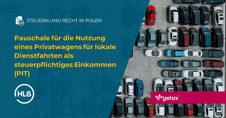 Pauschale für die Nutzung eines Privatwagens für lokale Dienstfahrten als steuerpflichtiges Einkommen (PIT)