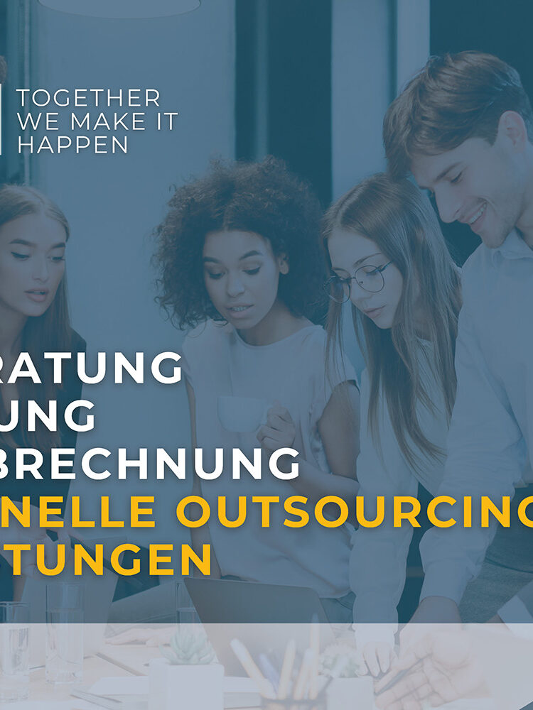 Präsentation von Dienstleistungen in den Bereichen Buchhaltung, HR und Lohnbuchhaltung