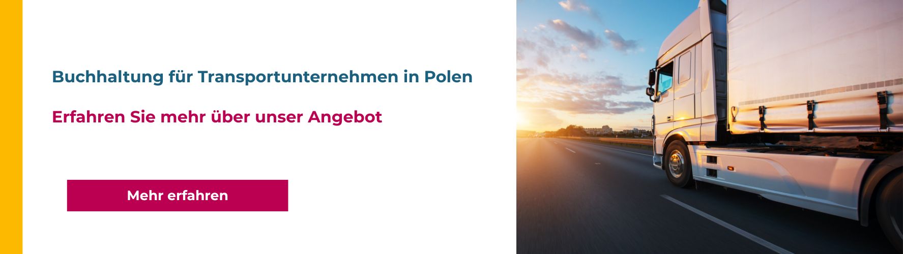 Buchhaltung für Transportunternehmen in Polen