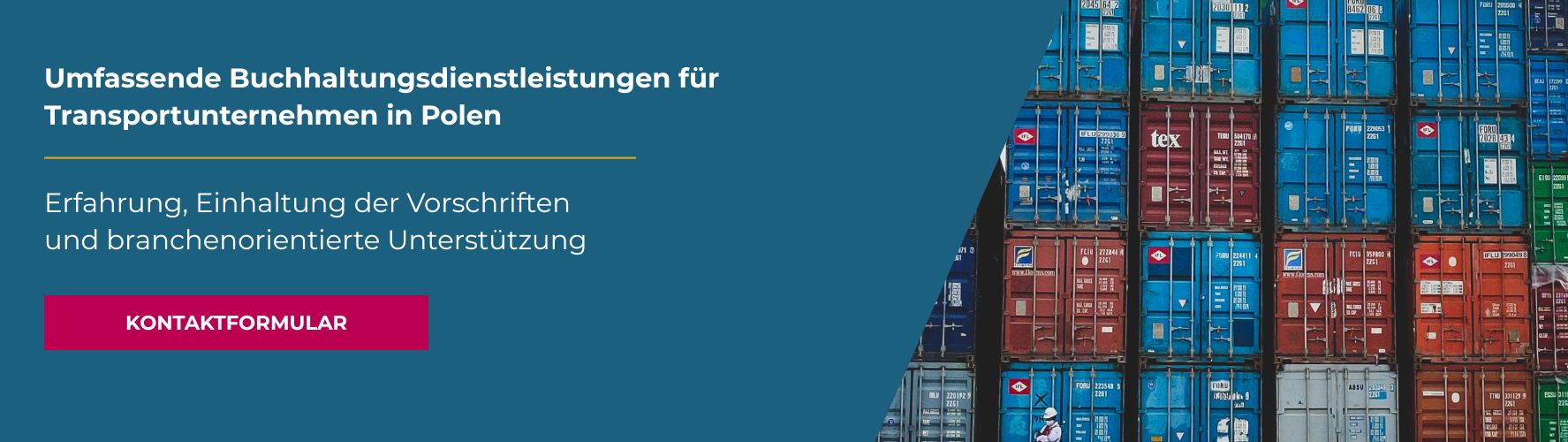 Buchhaltungsbüro für Transportunternehmen in Polen