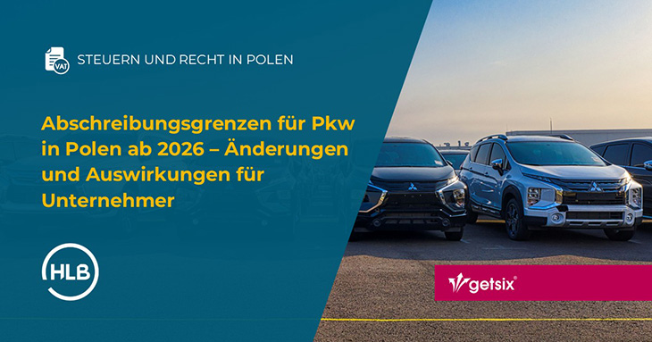 Abschreibungsgrenzen für Pkw in Polen ab 2026 – Änderungen und Auswirkungen für Unternehmer