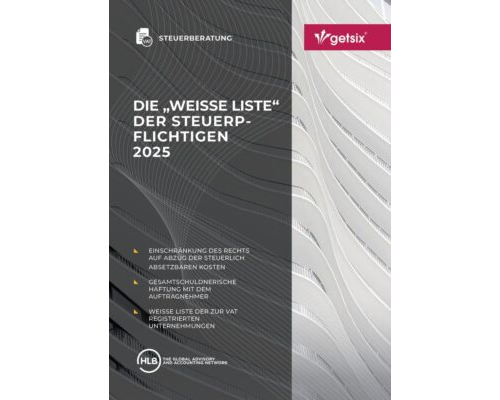 Die "Weisse Liste" der Steuerpflichtigen 2025