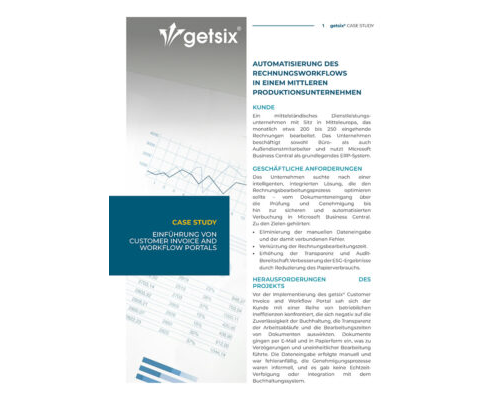 Invoice portal fallstudie